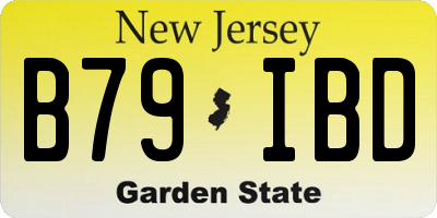 NJ license plate B79IBD