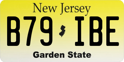 NJ license plate B79IBE