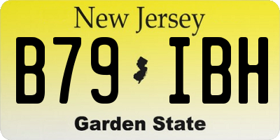 NJ license plate B79IBH
