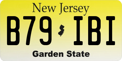 NJ license plate B79IBI