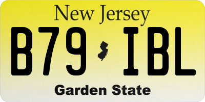 NJ license plate B79IBL