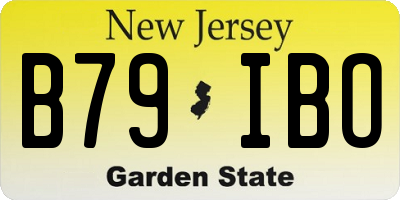 NJ license plate B79IBO