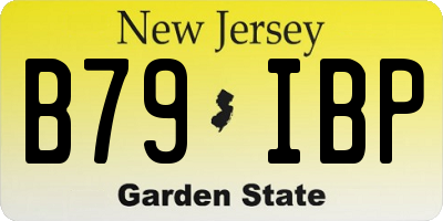NJ license plate B79IBP