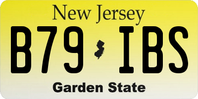 NJ license plate B79IBS