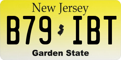 NJ license plate B79IBT