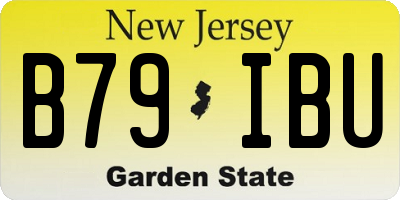 NJ license plate B79IBU