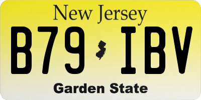NJ license plate B79IBV