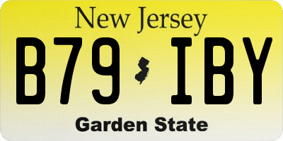 NJ license plate B79IBY