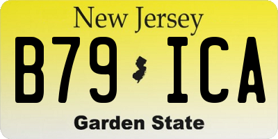 NJ license plate B79ICA