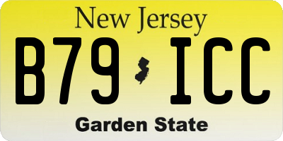 NJ license plate B79ICC