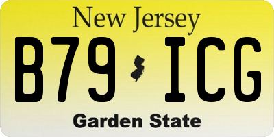 NJ license plate B79ICG