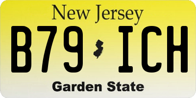 NJ license plate B79ICH