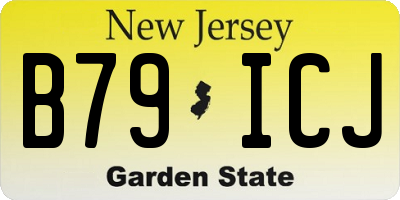 NJ license plate B79ICJ