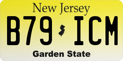 NJ license plate B79ICM