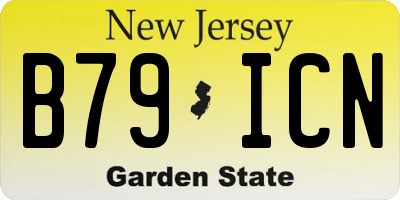 NJ license plate B79ICN