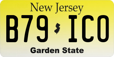 NJ license plate B79ICO