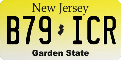 NJ license plate B79ICR