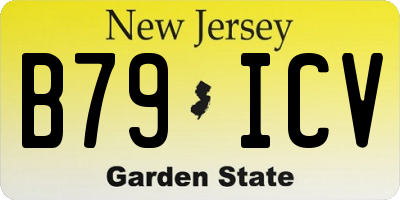 NJ license plate B79ICV