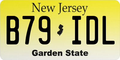 NJ license plate B79IDL