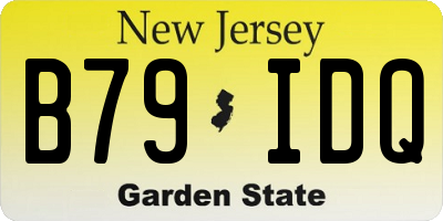 NJ license plate B79IDQ