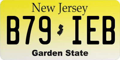 NJ license plate B79IEB