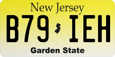 NJ license plate B79IEH