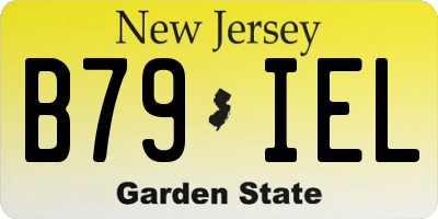 NJ license plate B79IEL