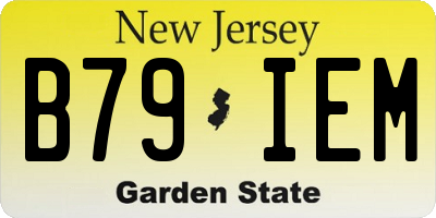 NJ license plate B79IEM