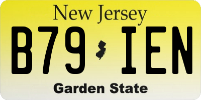 NJ license plate B79IEN