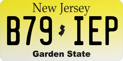 NJ license plate B79IEP