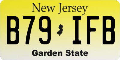 NJ license plate B79IFB