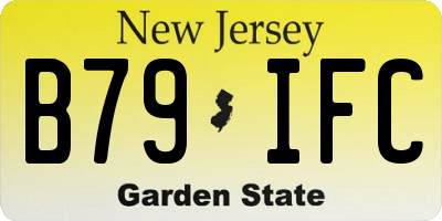 NJ license plate B79IFC