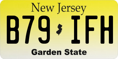 NJ license plate B79IFH
