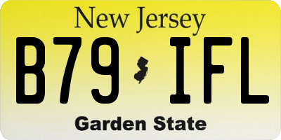 NJ license plate B79IFL