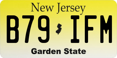 NJ license plate B79IFM