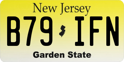 NJ license plate B79IFN