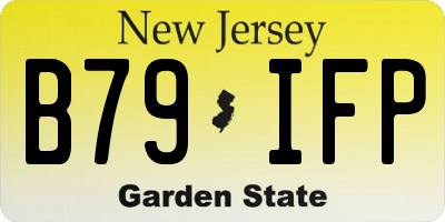 NJ license plate B79IFP