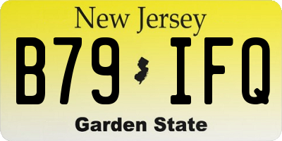 NJ license plate B79IFQ