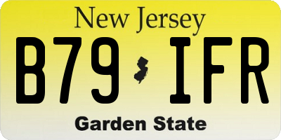 NJ license plate B79IFR