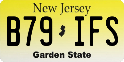 NJ license plate B79IFS