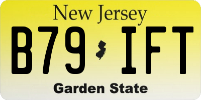 NJ license plate B79IFT