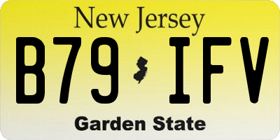 NJ license plate B79IFV