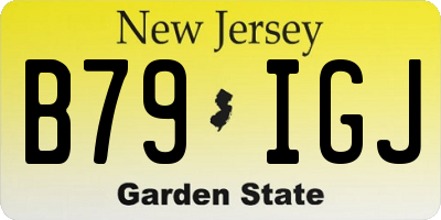 NJ license plate B79IGJ
