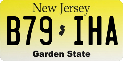 NJ license plate B79IHA