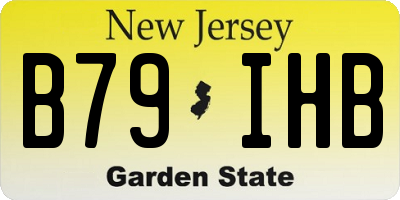 NJ license plate B79IHB