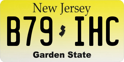 NJ license plate B79IHC
