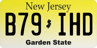 NJ license plate B79IHD