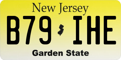 NJ license plate B79IHE