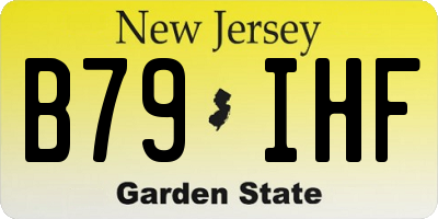 NJ license plate B79IHF
