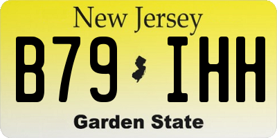 NJ license plate B79IHH